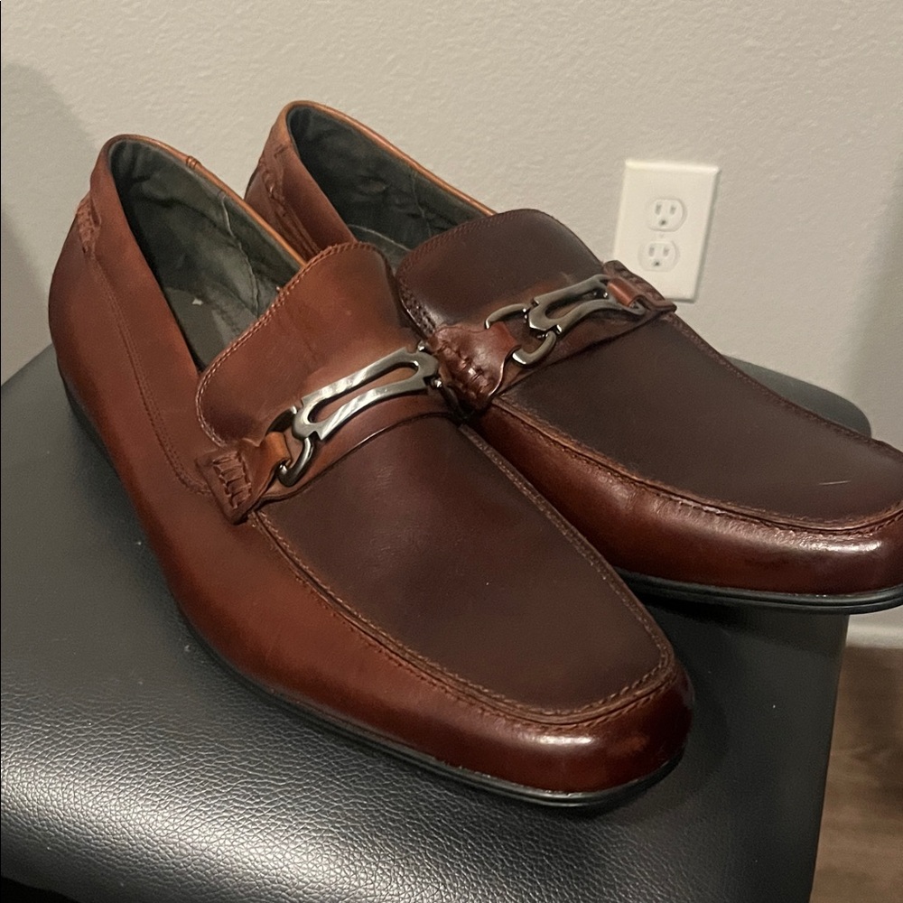 Stacy Adam’s Men's Brown Leather Loafers